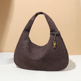 Sac à boulettes à main, sac de bureau sous le bras, surface en daim rétro, cuir souple